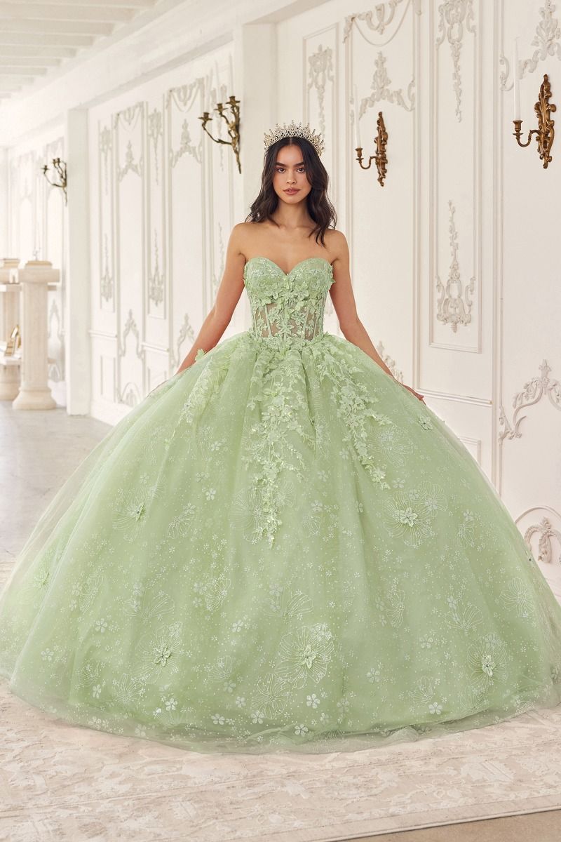 Vestido de Fiesta con Aplicaciones de Encaje con Capa (varios colores)