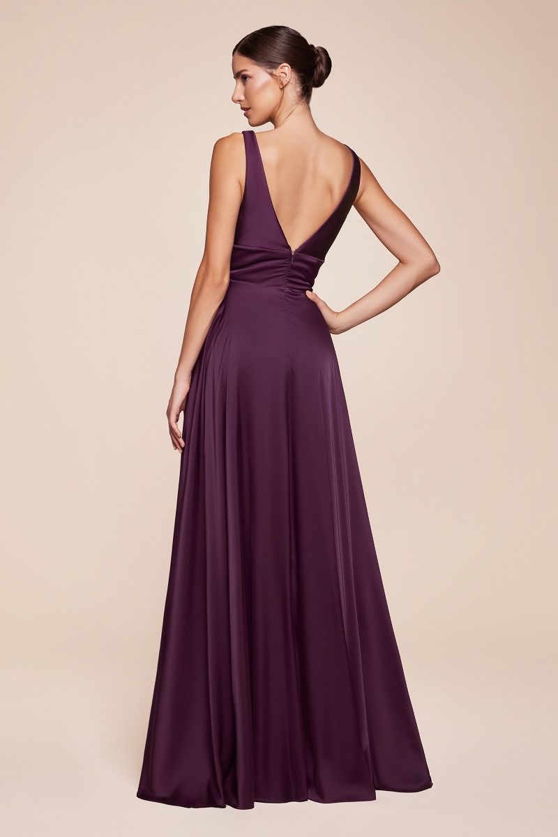 Vestido de Dama de Honor corte A con Tela Satinada (Varios Colores)