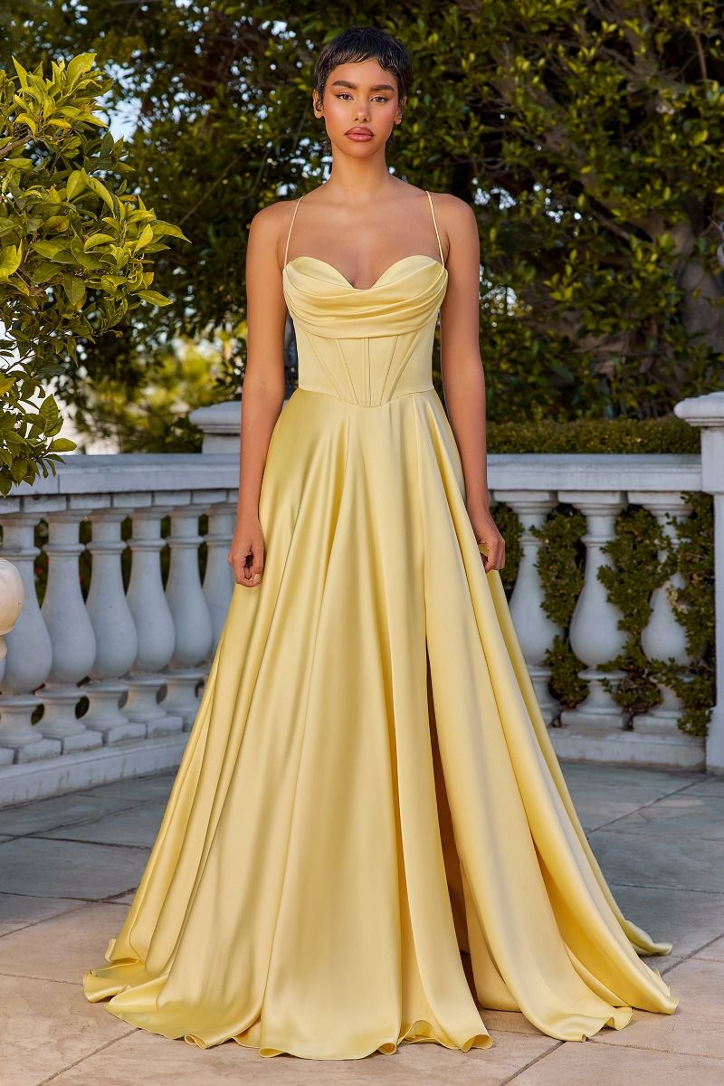 Vestido de Satén de Lujo Tipo Corse (Varios Colores)