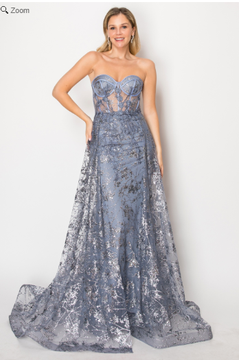 Vestido de Recto con Sobrefalda con Escote de Corazón (Varios Colores)