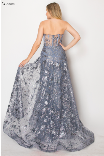 Vestido de Recto con Sobrefalda con Escote de Corazón (Varios Colores)