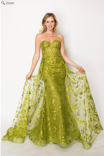 Vestido de Recto con Sobrefalda con Escote de Corazón (Varios Colores)