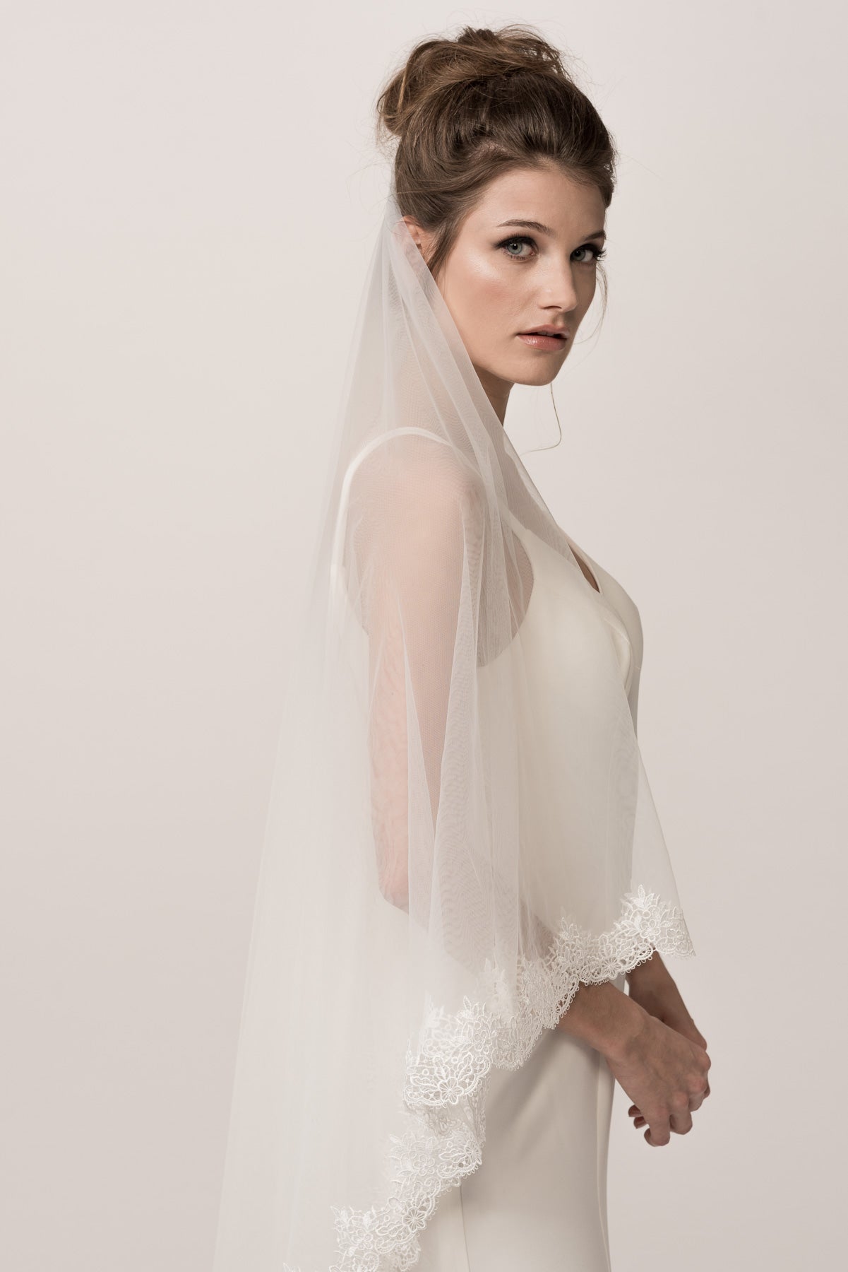 Velo de Novia Largo Color Off White