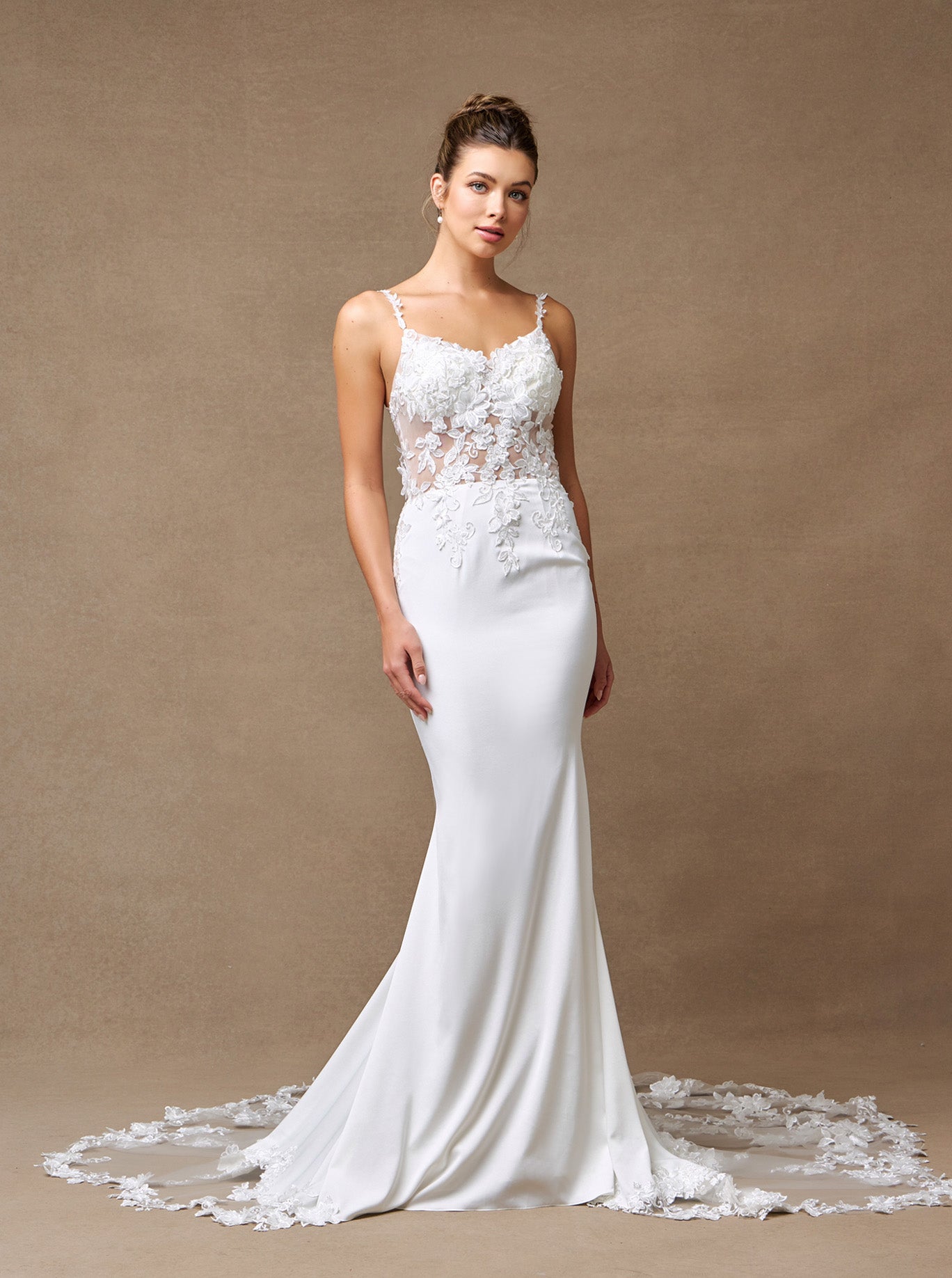 Vestido de Novia Corte Sirena Escote Corazón