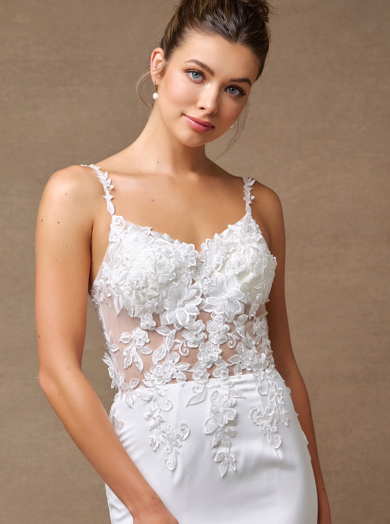 Vestido de Novia Corte Sirena Escote Corazón