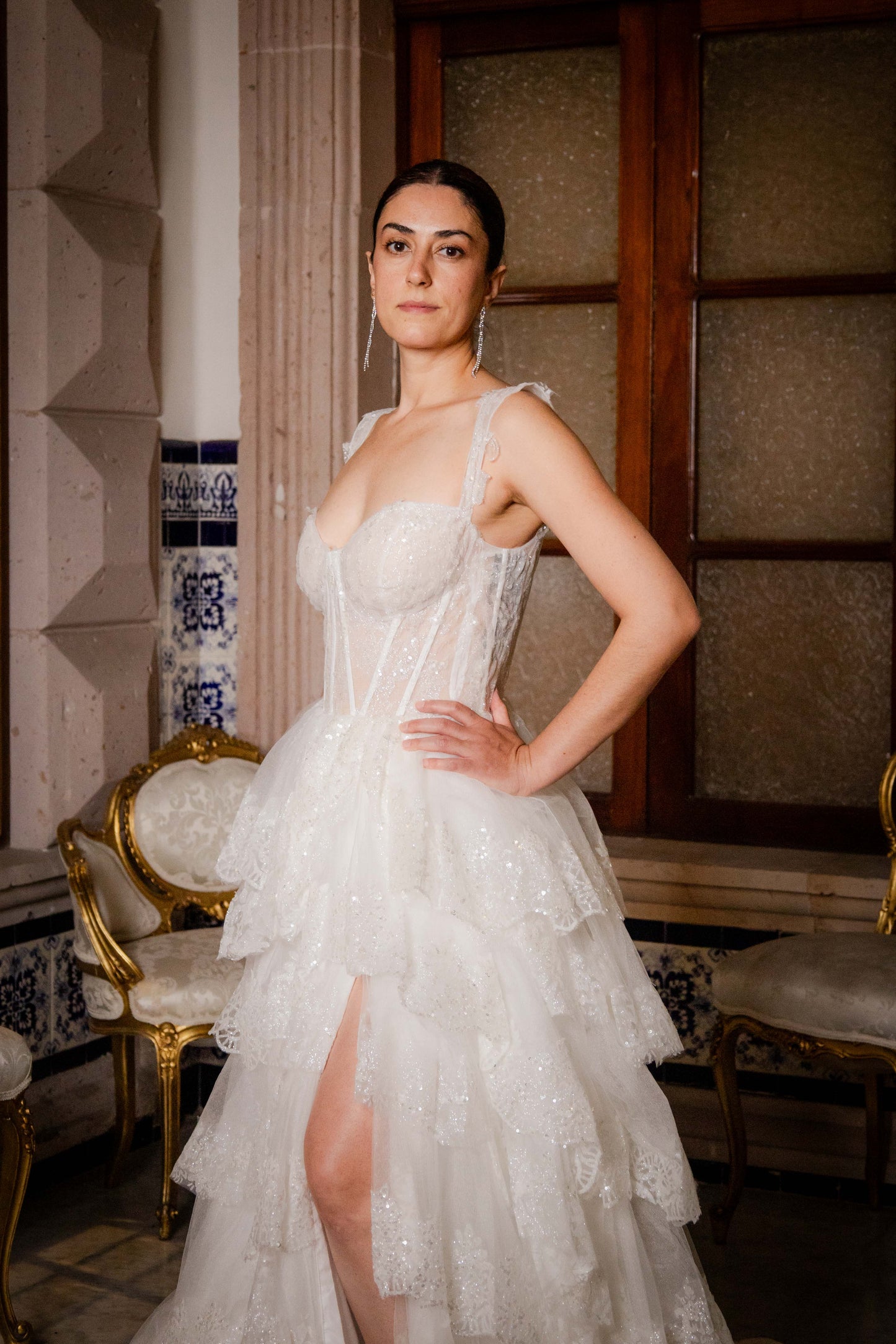 Vestido de Fiesta con Abertura