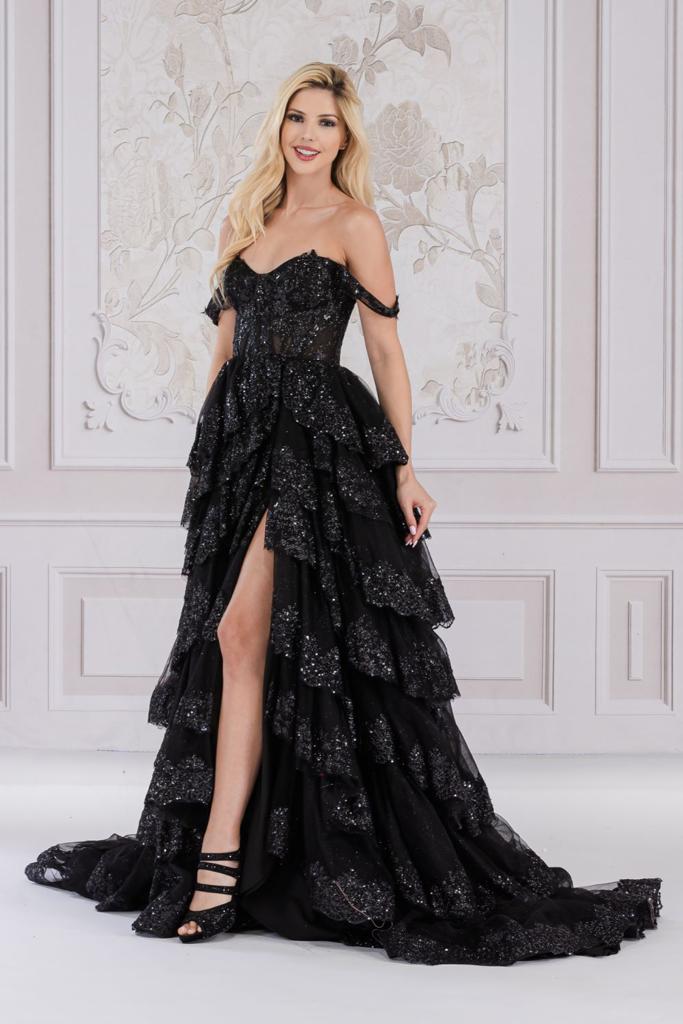 Vestido de Fiesta con Abertura