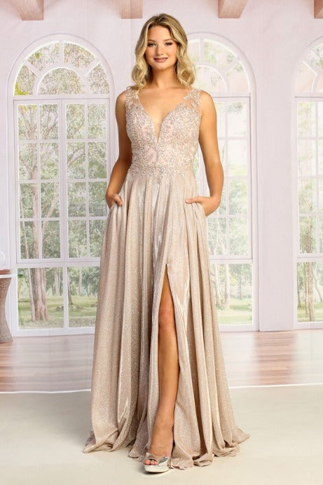 Vestido con Decoración en color Dusty Rose