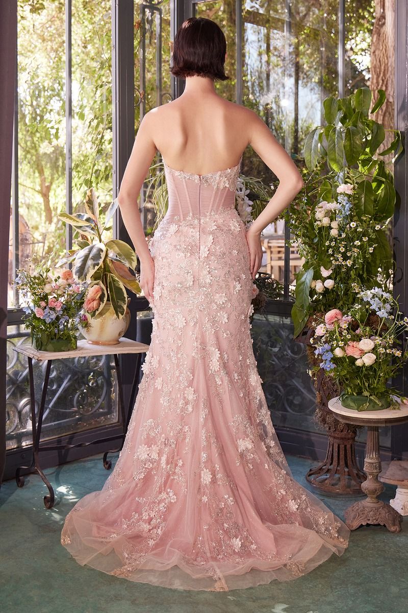 Vestido Plisado Con tipo Corse Transparente (Varios Colores)