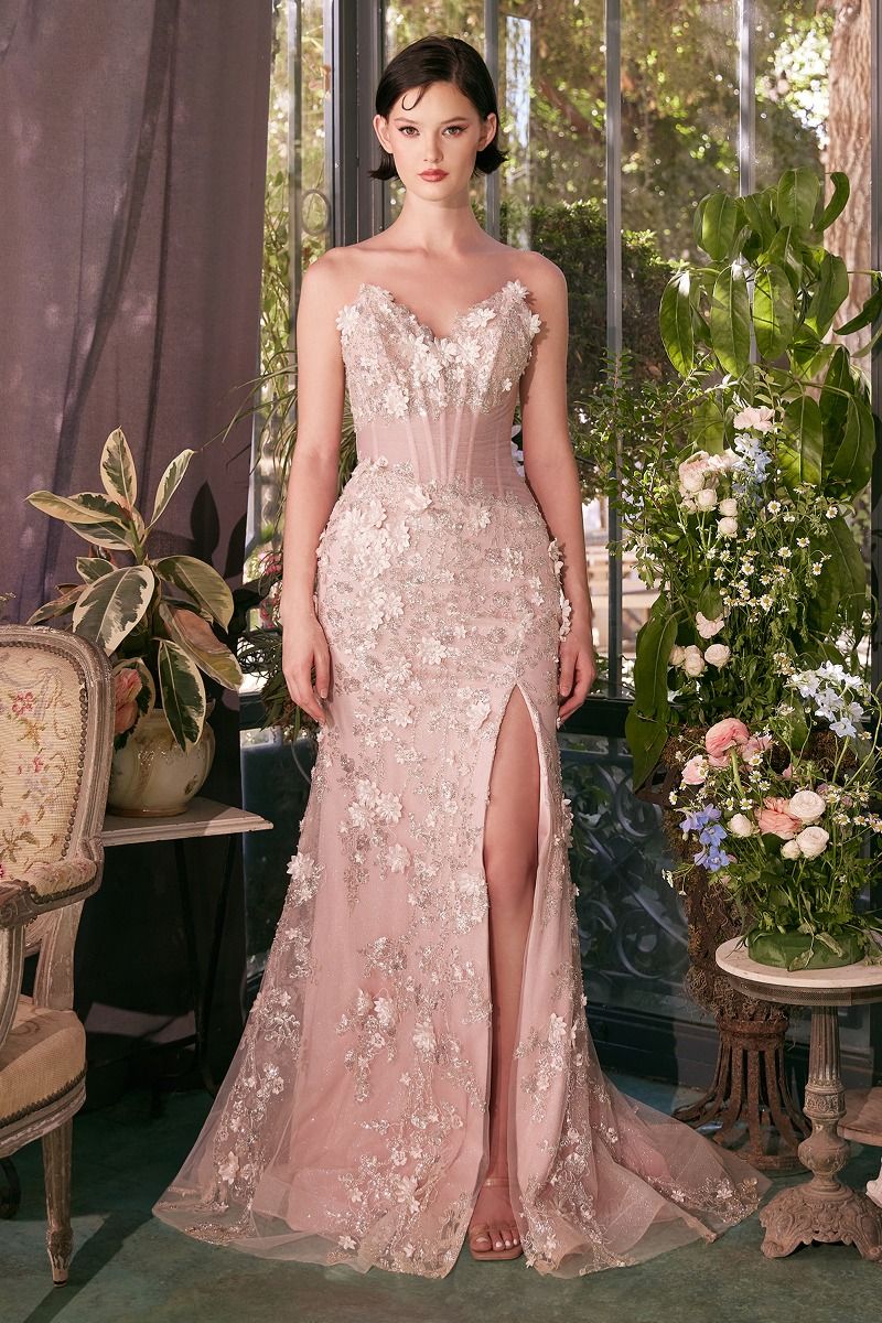 Vestido Plisado Con tipo Corse Transparente (Varios Colores)