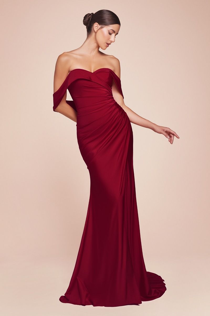 Vestido Con Hombros Estirados de Spandex (Varios Colores)