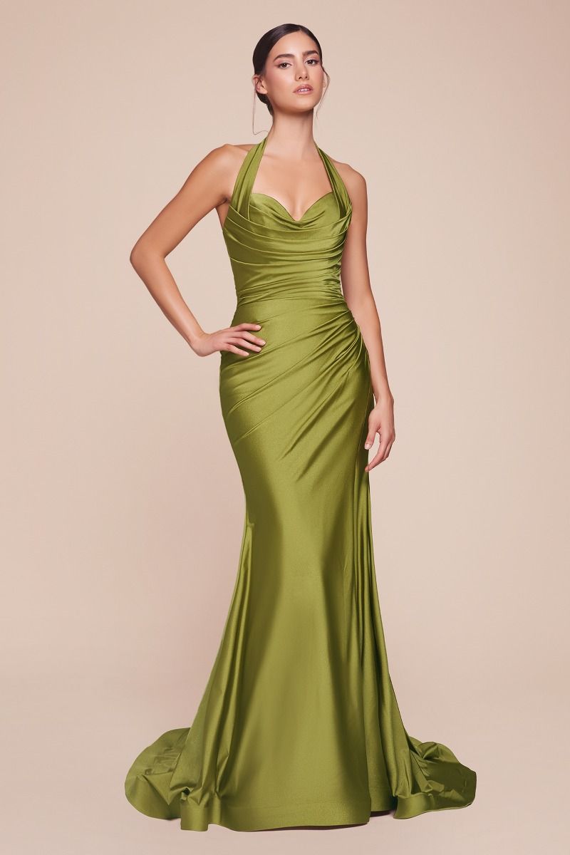 Vestido de Satén con Stetch. (Varios Colores)
