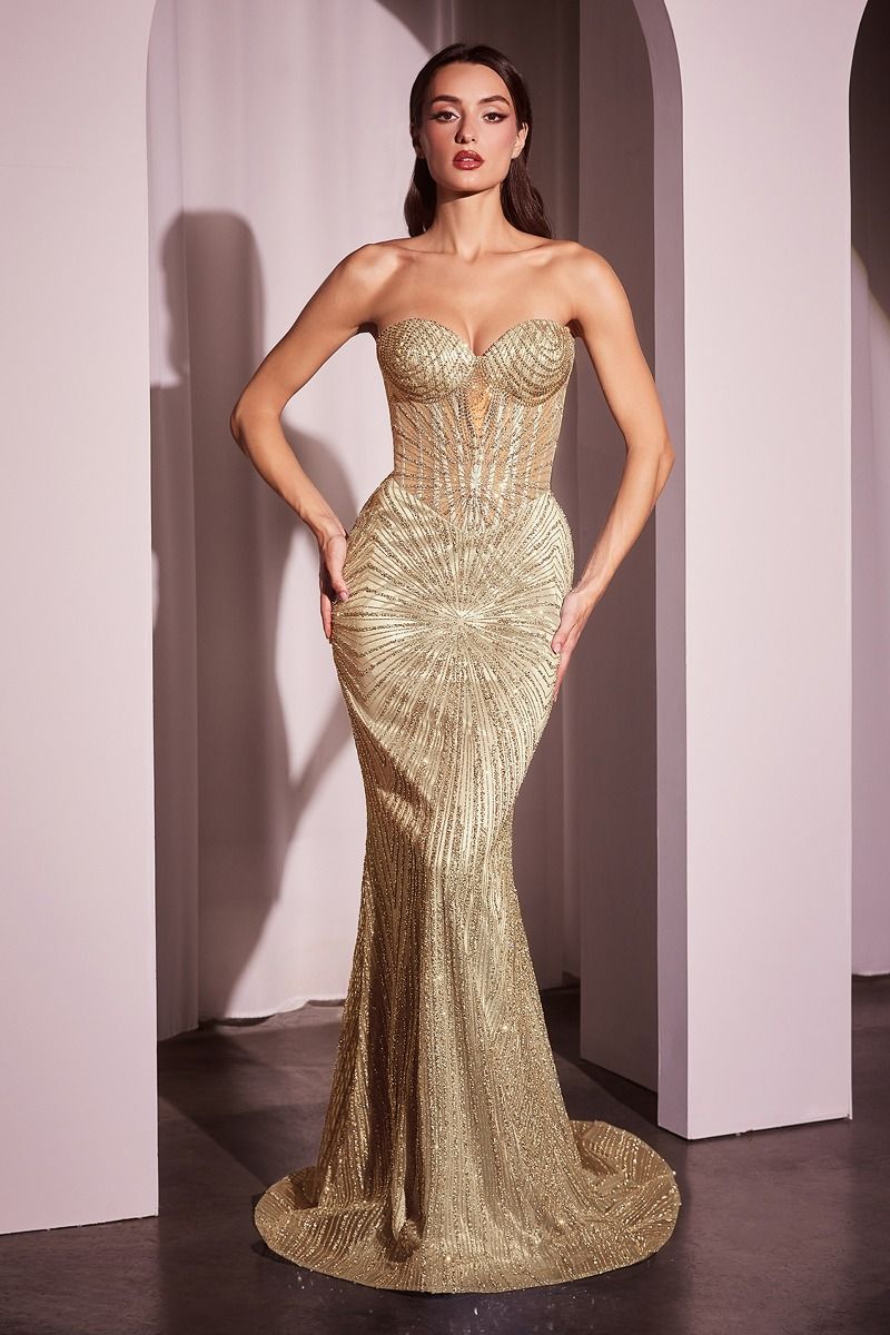 Vestido Sin Tirantes Decorados (Varios Colores)