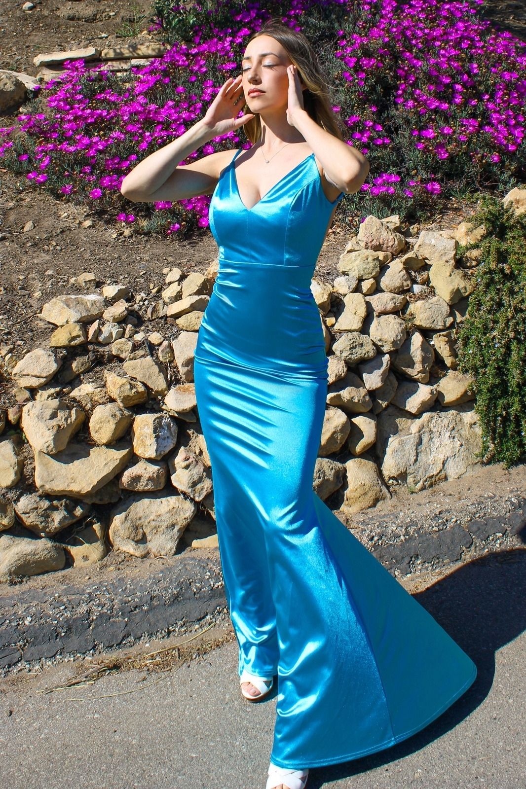 Vestido de Satén Ajustado Neón (Varios Colores)