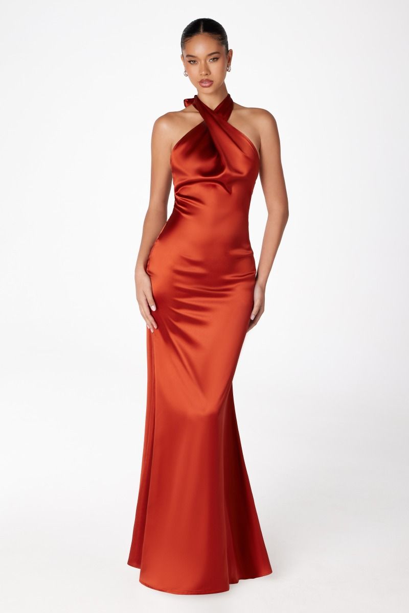 Vestido Corte Sirena con Tirantes Cruzados (Varios Colores)