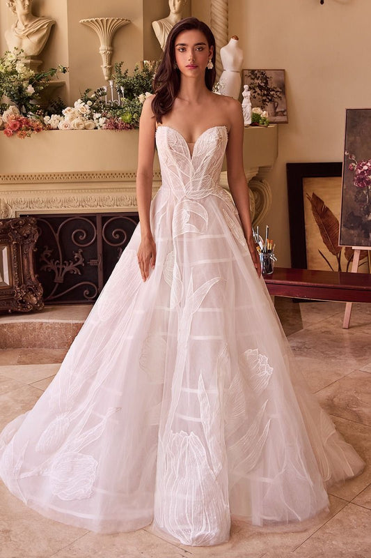 Vestido de Novia Bordado con Lentejuelas Tullip.