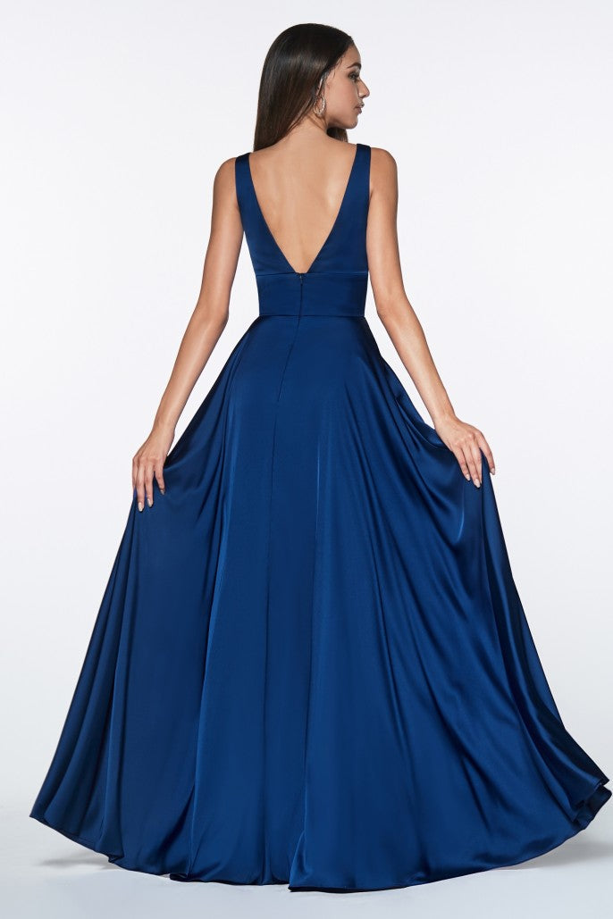 Vestido de Dama de Honor corte A con Tela Satinada (Varios Colores)