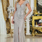 Vestido Corte recto con Destellos Brillantes y con Mangas Cortas