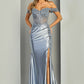 Vestido Corte Sirena de Satén Con Abertura en la Pierna y Cintura Ajustable con Cintas (Varios Colores)