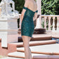 Vestido corto con detalles de lentejuela y Tirantes Caidos (Varios Colores)