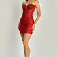 Vestido Corto con Escote en Forma Corazón (Varios Colores)