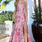 Vestido Corte Sirena, Strapless y decoracion de Flores  (Varios Coores)