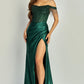 Vestido Con Abertura en la Pierna y con Adornos de Lentejuela y Cuentas. (Varios Colores)