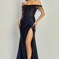 Vestido Con Abertura en la Pierna y con Adornos de Lentejuela y Cuentas. (Varios Colores)