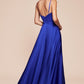 Vestido de Dama de Honor corte A con Tela Satinada y Lazos Ajustables (Varios Colores)
