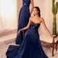 Vestido de Sáten sin Tirantes.(Varios Colores)