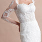 Vestido de Novia Manga Larga y Escote Corazón