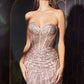 Vestido Corte de  Sirena Color Dusty Rose.