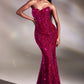 Vestido de Lentejuelas Sin Tirantes (Varios Colores)