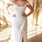 Vestido de Novia de Satín con Corsé Curvy.