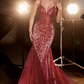 Vestido Corte de Sirena Con Tirantes. (Varios Colores)