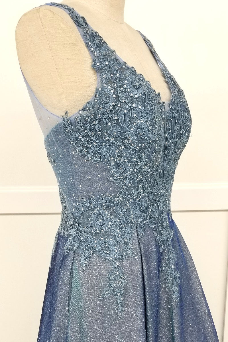 Vestido largo con escote en V y bolsillos, apropiado para diferentes ocasiones, incluida la madre de la novia, damas de honor y eventos formales.
