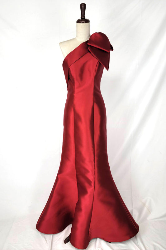 Vestido Corte  de sirena con un solo hombro. (Varios Colores)