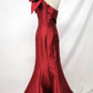 Vestido Corte  de sirena con un solo hombro. (Varios Colores)