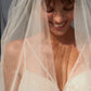 Velo de Novia Corto en Capas, Color Off White
