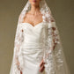 Velo Largo Bordado, Color Off White