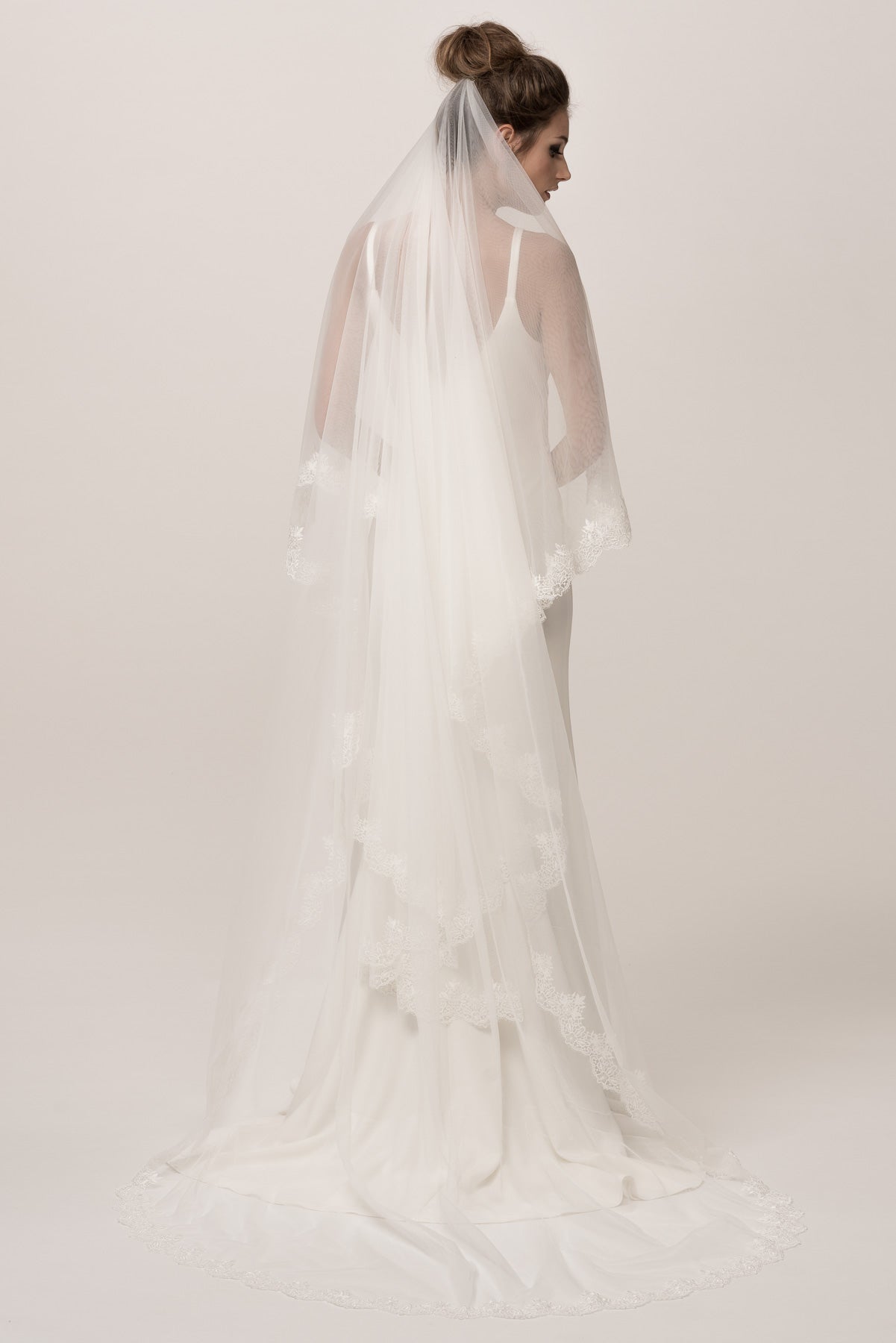 Velo de Novia Largo Color Off White