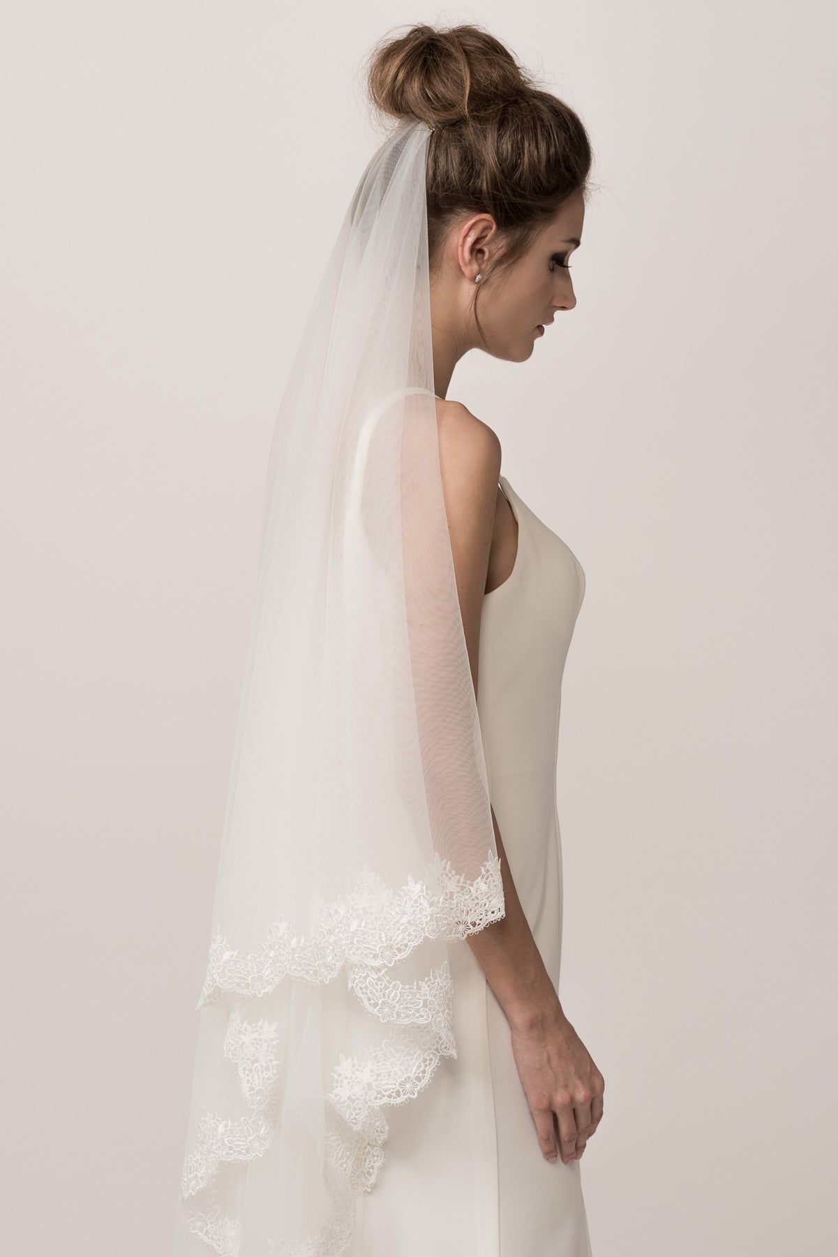 Velo de Novia Largo Color Off White