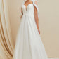 Velo de Novia Bordado con Cuentas, Color Off White