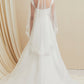 Velo de Novia Bordado con Cuentas, Color Off White