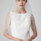 Velo de Novia Corto en Capas con Peine, Color Off White