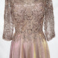 Vestido Midi con Bordados Ornamentales con Lentejuelas y Mangas 3/4 (Varios Colores)