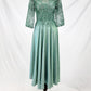Vestido Midi con Bordados Ornamentales con Lentejuelas y Mangas 3/4 (Varios Colores)