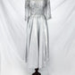 Vestido Midi con Bordados Ornamentales con Lentejuelas y Mangas 3/4 (Varios Colores)