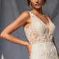Vestido de Novia Corte Sirena y Detalles de Encaje Color Off White