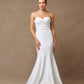 Vestido de Novia Corte Sirena Escote de Corazón con Mangas al Hombro Desmontables Color Off Whitte